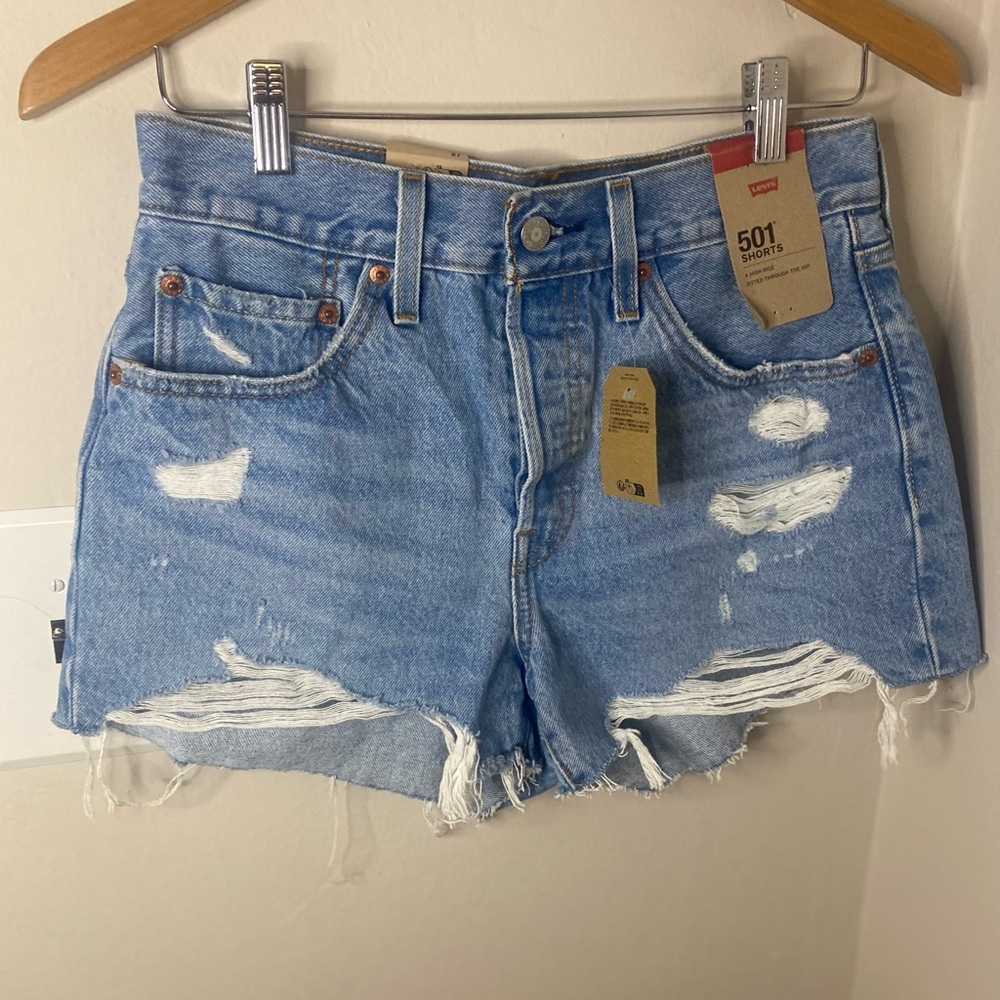 Levi's Women's Blue Denim Shorts